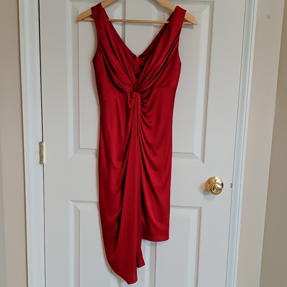 Kurt Thomas sexy silky red dress, sz 4